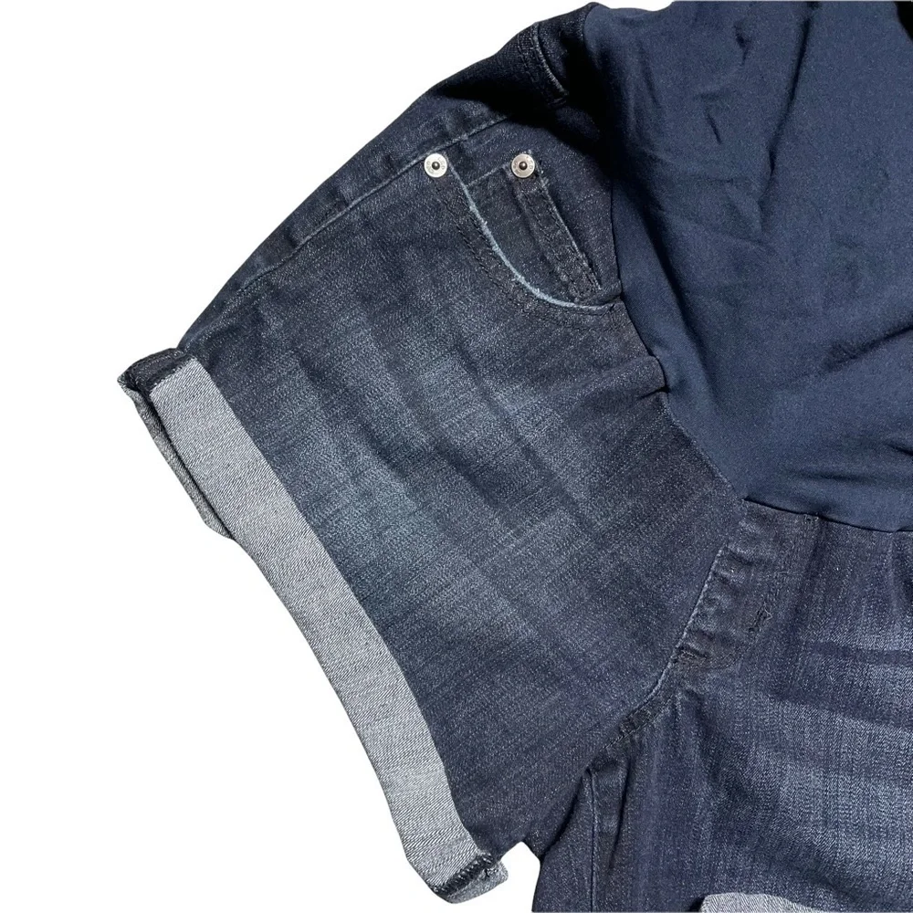 Luxe Essentials Denim L.E.D. Maternity Denim Jean Shorts M